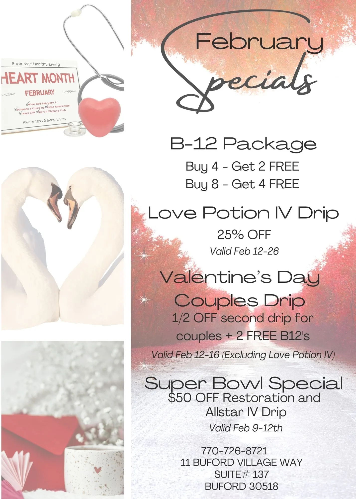 February Specials at Jolie Visage in Buford: Month of Love